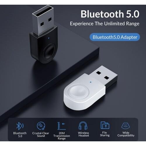 USB Bluetooth Dongle Adapter 5.0 Audio Receiver Transmitter Computer Dongle Laptop USB Bluetooth 5.0 for PC Speaker