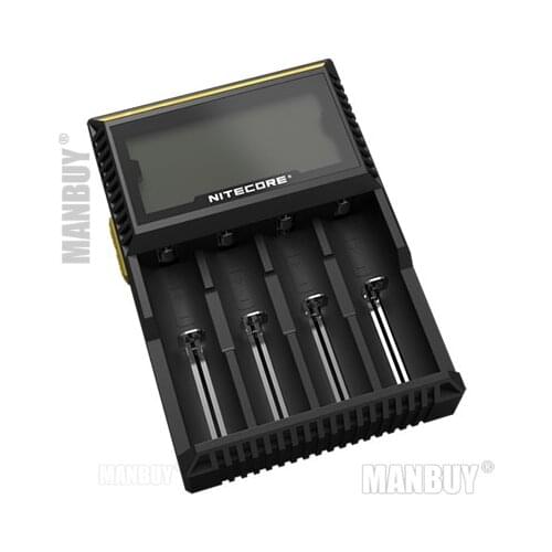 NITECORE D4 LCD Intelligent Circuitry Global Insurance Li-on IMR AAA CR123 18650 14500 16340 26650 17500 18500 Charger Battery