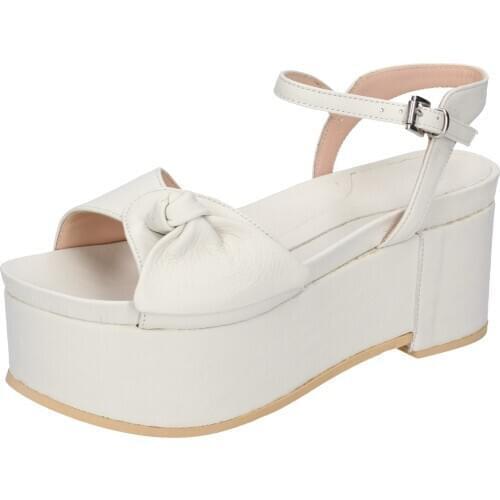 SERGIO CIMADAMORE women sandals beige leather