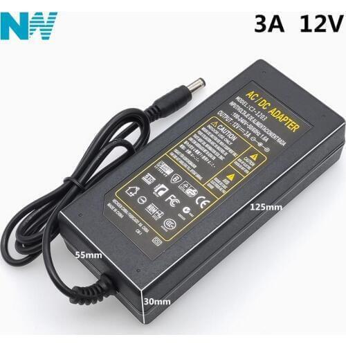 12V 3A AC/DC Power Supply Charger Transformer Adapter 5050 3528 LED RGB Strip light Without Plugs