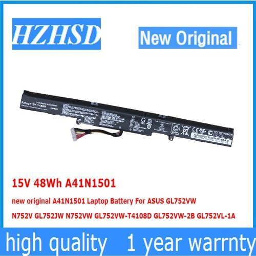 15V 48Wh A41N1501 new original A41N1501 Laptop Battery For ASUS GL752VW N752V GL752JW N752VW GL752VW-T4108D GL752VW-2B GL752VL