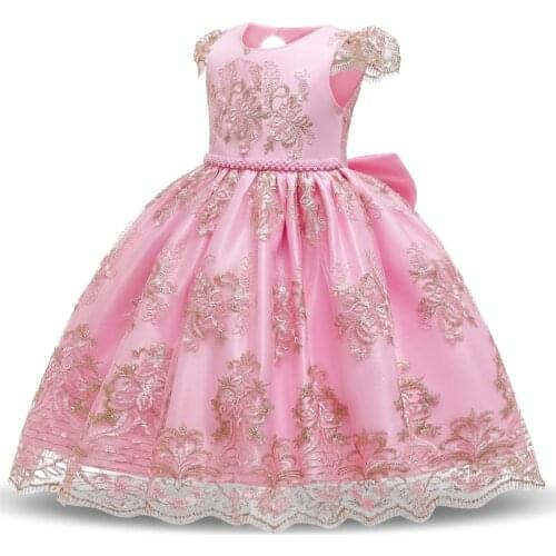 2020 Girl Party Princess Dress Girl Clothes Embroidery Wedding Costume Kids Dresses For Girls Bridesmaid Rainbow Tutu Dress 10T