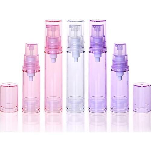 5ml 10ml 1pc Empty Serum Bottles Vacuum Pump Refillable Bottles ABS Plastic Lotion Sub-Bottling With PP Cream Airless Bottle
