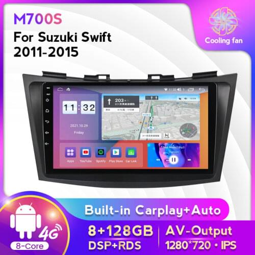 9 inch 6G+128G 2 din Android 10.0 Car DVD player for Suzuki Swift 2011-2015 Car Radio Multimedia Player GPS Navigation BT WIFI