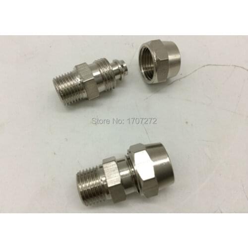 Free shipping brass quick connectors for 8mm hose and 1/8 thread direction type pipe fitting,copper fitting, brass fitting
