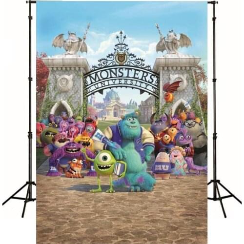 Cartoon Animation Monster Photography Background Backdrop Children Birthday Party Decoration Tapestry Photo Studio Wallpaper