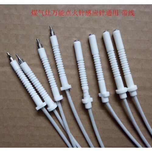 10Pcs Gas Stove Ignition Needle Lighter Universal Universal Cord Induction Copper Needle Embedded Gas Stove Repair Parts