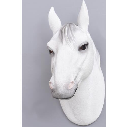 Fashion Animal Shaped Resin Hooks Horse Head Wall hanging simulation home living room background Arts Crafts Home Decor