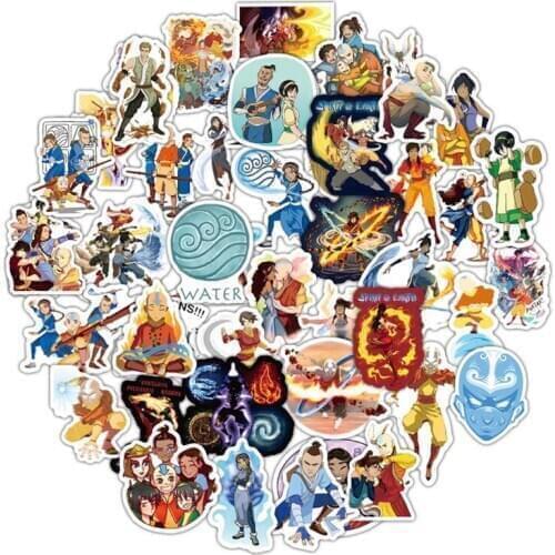 10/30/50pcs/pack Avatar: The Last Airbender Anime Stickers For Furniture Wall Desk DIY Chair Toy Car Computer Guitar Motorcycle