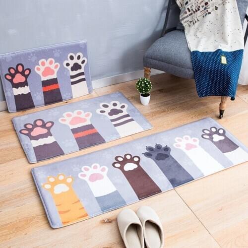 Kawaii Carton Man Kitchen Carpet Living Room Hallway Bathroom Entrance Decorative Door Mat Floor Mat Non-slip Mat