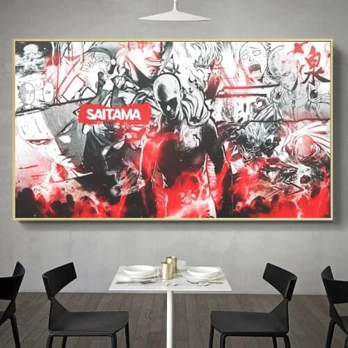 Colorful Japan Anime One Punch Man Artwork Anime Wall Decoration Poster Art Prints 50 x 70 cm,No Frame