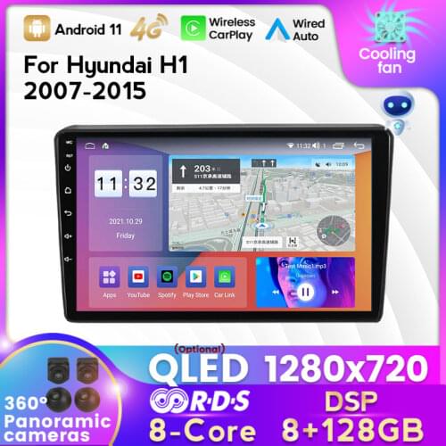 MEKEDE 4G LTE HD Android Car DVD Player for Hyundai Starex, H1 2007-2016, IPS Screen with DSP, PS Navigation BT