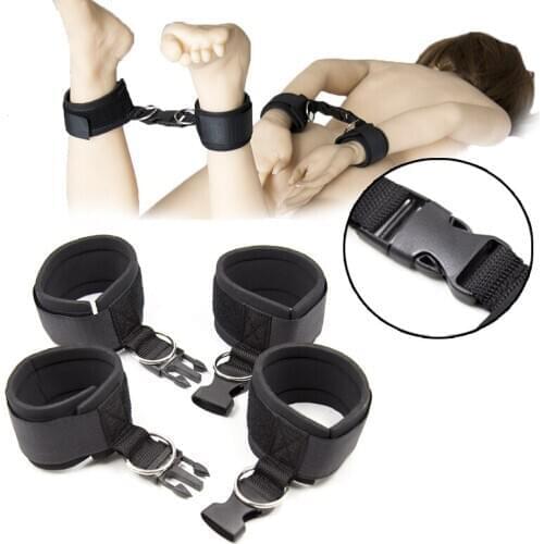 Adult Games Sex Handcuffs with Buckle Hand Anklet BDSM Bondage Restraints Hand Cuff Sex Games Adult Products Sex Toys for Woman