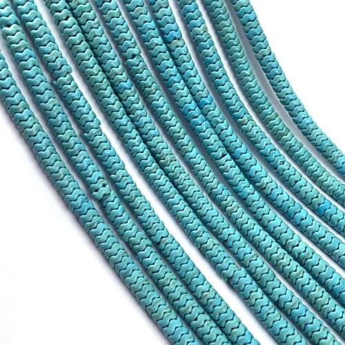 Irregular Blue Loose Beads For DIY Necklace Bracelet Handiwork Sewing Craft Jewelry Accessory