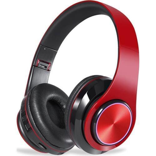 New Bluetooth4.1 Wireless Headphone LED Light Folding Stereo Headset Supports TF Card Hands-free For Phone