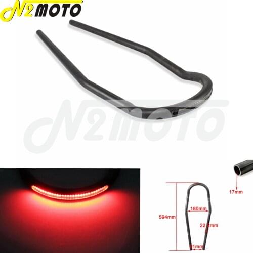 Motorcycle Cafe Racer Scrambler Rear Seat Frame Hoop Loop With LED Brake Turn Tail Light For Harley YAMAHA SUZUKI KAWASAKI HONDA