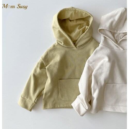 Family Matching Hoodie Cotton Spring Autumn Mom Daughter Son Hooded Sweatshirt Outfit Casual Boy Girl Adult Clothes