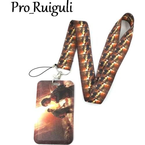 Last of Us Anime Lanyard Badge Holder ID Card Lanyards Mobile Phone Rope Key Lanyard Neck Straps Keychain Key Ring