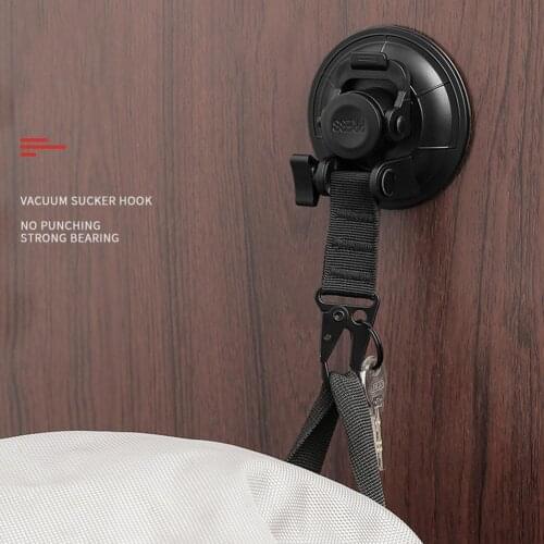 Suction Cup Hook Canopy Tent Powerful Suction Hook Nylon Webbing Aluminum Alloy Suction Cup Anchor Outdoor Accessories Dropship