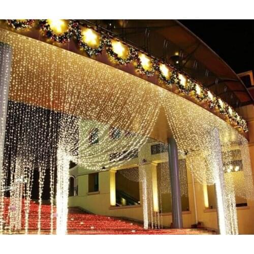 Christmas Decoration LEDs LED String Lights Wedding Garland Curtain Lamp Holiday For Bedroom Bulb Outdoor Fairy Light 5Z