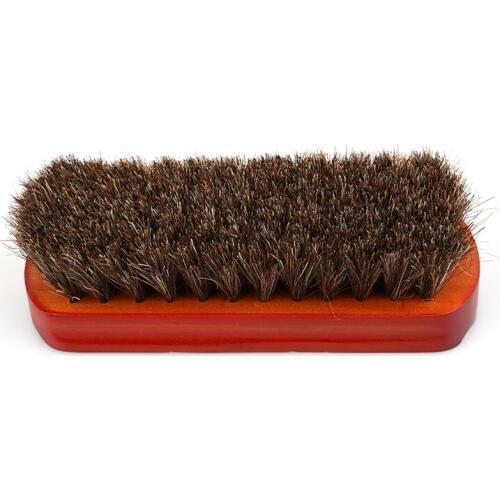 Horsehair Shoe Brush Polish Natural Leather Real Horse Hair Soft Polishing Tool Bootpolish