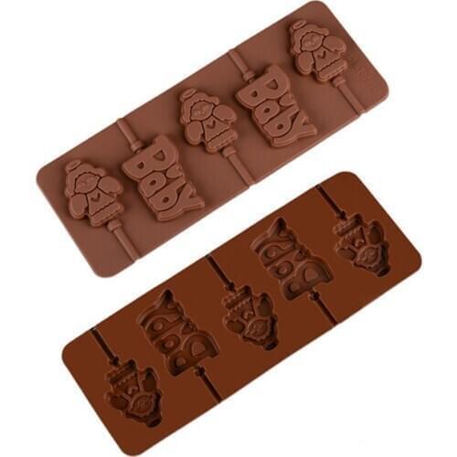 Angel baby silicone lollipop mold Chocolate mold with sticks Party cake decoration tools