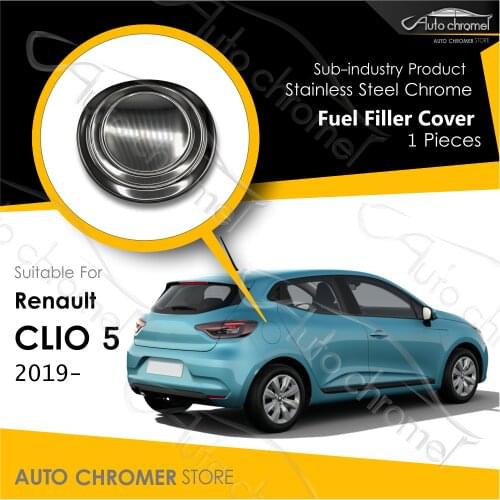 Renault Clio 5 Fuel Filler Door Chrome Looking Accessories 1ea Part