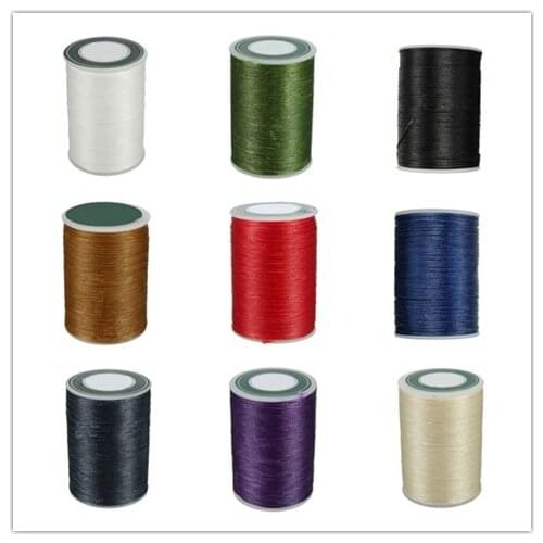 78M 0.8mm Waxed Thread High Quality Round Polyester Solid Cord String Stitch Line For DIY Braided Bracelets Leather Sewing Craf
