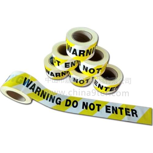 Yellow-White Danger Tap For Safety Plastic Warning Tape For Crime Scene Factory Spot Sell OEM & ODM