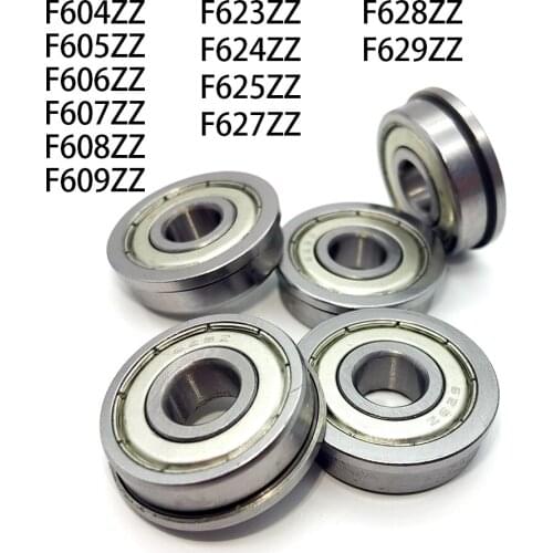 1pcs Flange Ball Bearings F604-F629 3D Printers VORON Parts Deep Groove Pulley Wheel
