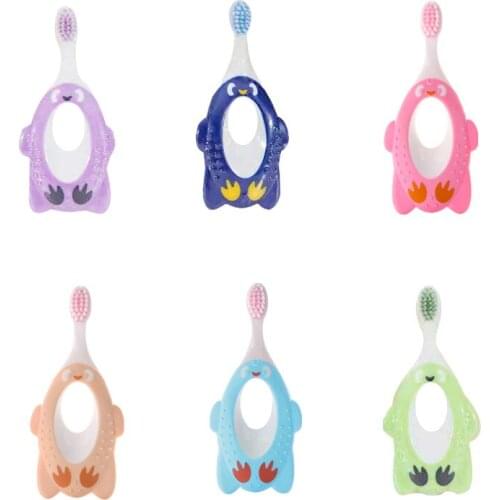 1Pc Training Toothbrush for Kids Toddler Cartoon Child Protection Tooth Brush 1~6 Years Old Baby Dental Gum Care