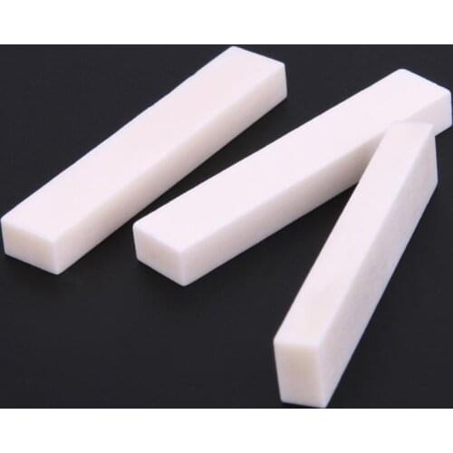 3pcs Bone Guitar Nuts Saddle Blank Nut String 52x6x10mm for Electric Bass Acoustic Classical Guitar Ukulele Guitar Parts