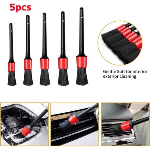 5pcs Car Wash Car Detailing Brush Auto Cleaning Car Cleaning Tools Detailing Set Dashboard Accessories Air Outlet Cleaning Brush
