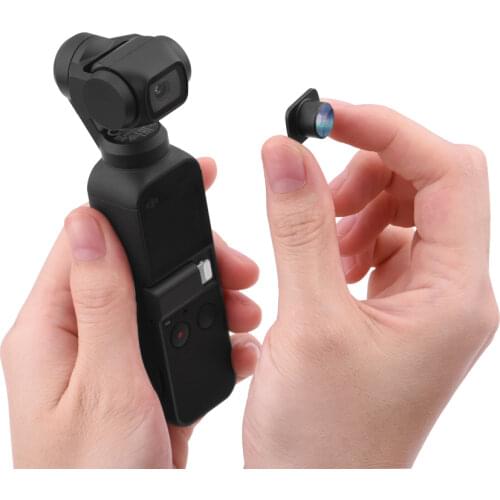 For DJI Osmo Pocket 2 Aluminum Portable Fisheye Lens Optical Glass Camera Lens for DJI Osmo Pocket Handheld Gimbal Accessories