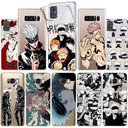 Anime Phone Case for Samsung Galaxy A21S A32 A41 A52 A72 A71 A70 4G/5G S10 S20 S21 Plus Soft Cover Shockproof Jujutsu Kaisen