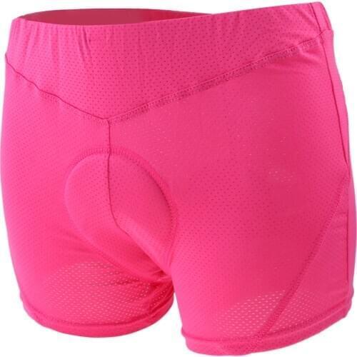 Lightweight Womens Cycling Shorts 3D Gel Padded for Biking Bicycling MTB Short Pants Pink