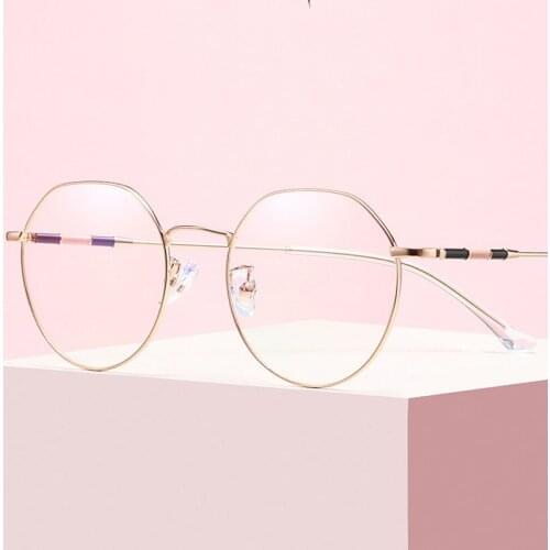 Glasses For Man and Woman Full Rim Irregular Shape Frame Eyewears Retro Metal Fashional Frame Myopia and Optical Spectacles
