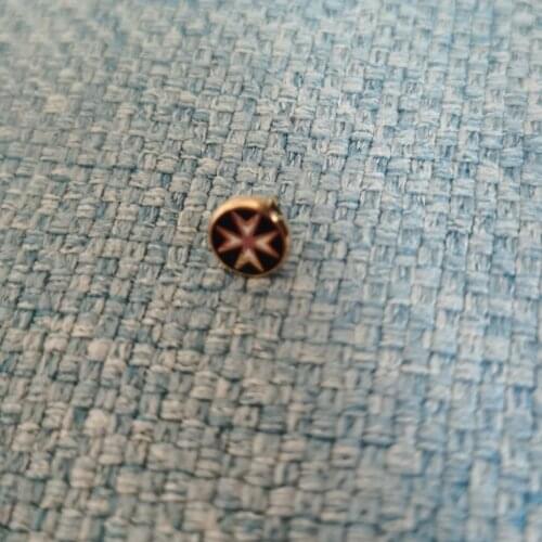 Wholesale Cute 7mmX7mm Masonic Freemasonary Free Masons Maltese Cross Lapel Pin Badge