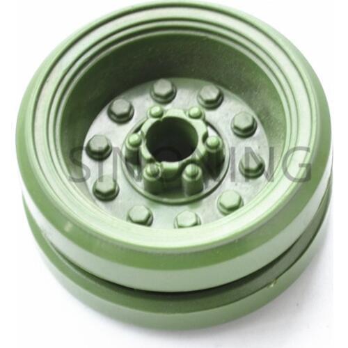 2pcs DIY tank driven wheel crawler robot wheel plastic 36mm diameter 5.9mm hole