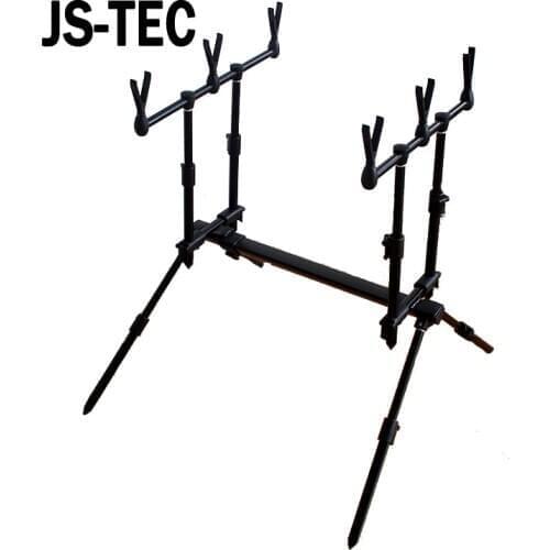 Adjustable Fishing Rod Pod Retractable Stand Holder Fishing Pole Pod Stand with 6 Hold Rest Seat A536