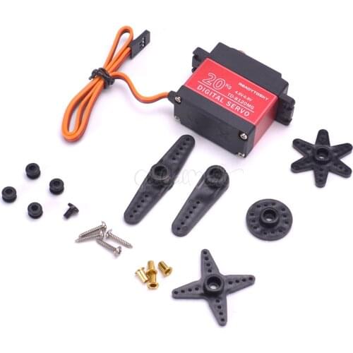 20KG 25KG 30KG 35KG Large Torque Digital Coreless Waterproof Servo Aluminium Metal Gears 25T Arm For RC Car Crawler Boat Plane