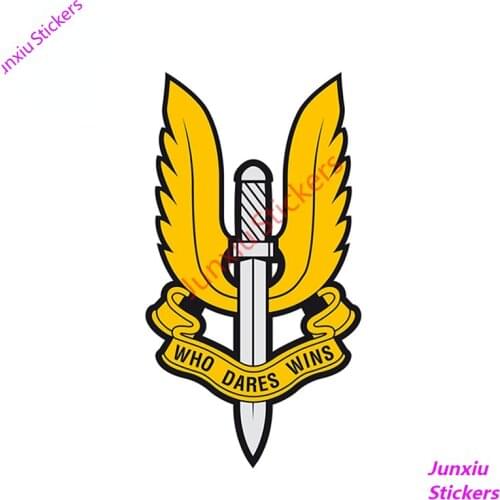 Brittish Military SAS Special Forces Vinyl Car Sticker Graphics for SUV Car Body Window Bumper Occlusion Scratch Decor PVC13x7cm