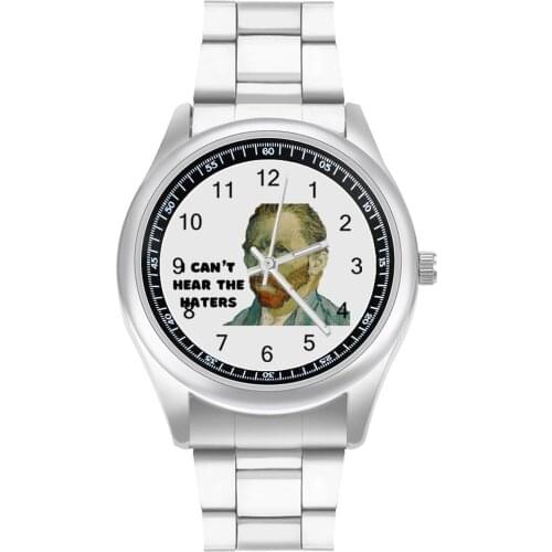 Vincent Van Gogh Quartz Watch Round Men Wrist Watch Photo Steel Spring Cheap Wristwatch