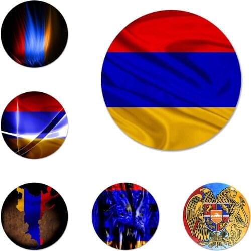 Armenia flag Icons Pins Badge Decoration Brooches Metal Badges For Clothes Backpack Decoration