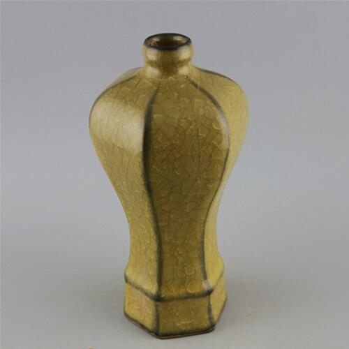 #06 Rare Song Dynasty porcelain vase,Ru Kiln glaze,Ice crack,handmade crafts,collection & adornment, Free shipping