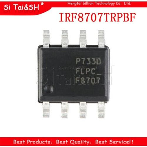 10PCS IRF8707TRPBF SOP-8 IRF8707TR SOP IRF8707 SOP8 F8707 IRF8707G SMD