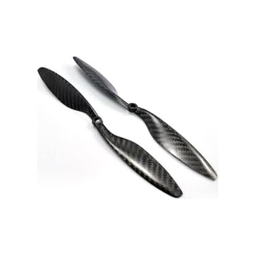 2 Pairs 1238 12X3.8 Carbon Fiber Propeller CW/CCW for QuadCoptor Multicopter