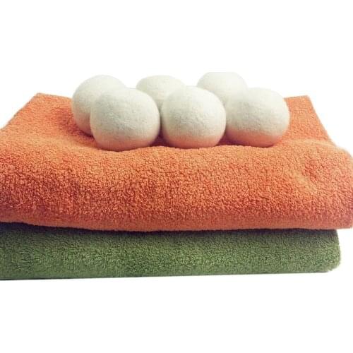 6PCS/SET Natural Home Washing BallsWool Dryer Balls Reusable Softener Laundry Ball Wool Dryer Balls Washing Machine accessories