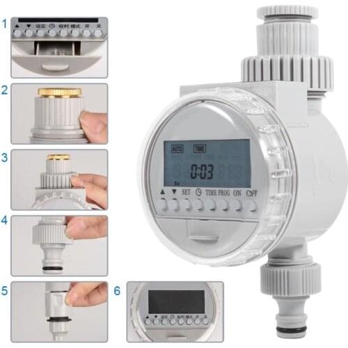 Digital LCD Automatic Electronic Garden Water Timer Solar Power Home Garden Irrigation Timer Controller Watering Timer