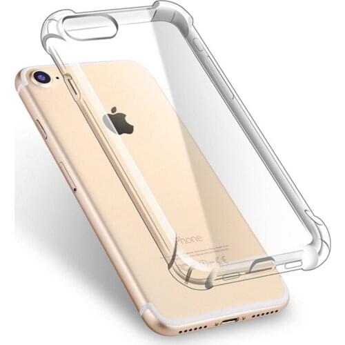 For iPhone 12 Mini 11 Pro XS Max X XR 8 7 6 6S Plus Cover Shockproof Anti-drop Clear Soft Thick TPU Case
